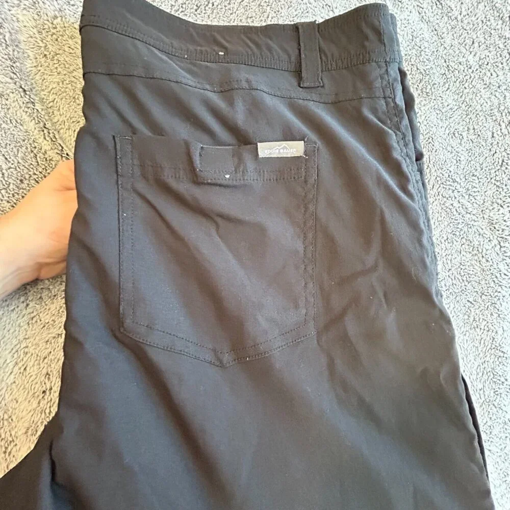 Eddie Bauer Mens Pants Size‎ 40x30 Black Fleece Lined Gorecore Outdoors 17014x